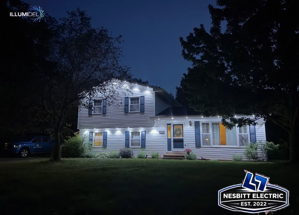 Permanent exterior lighting installation